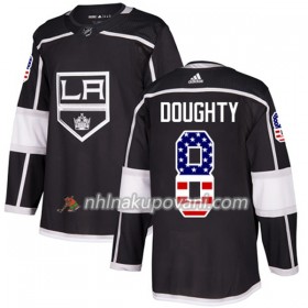 Los Angeles Kings Dresy Drew Doughty 8 2017-2018 USA Flag Fashion Černá Adidas Authentic - Pánské